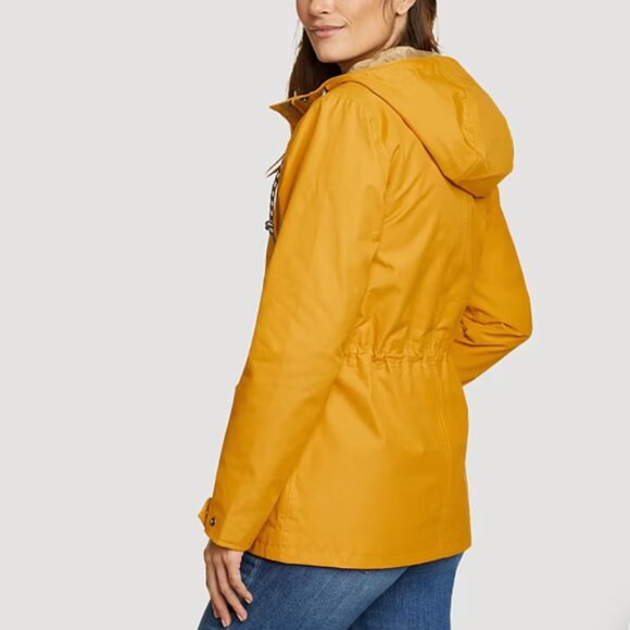NWOT Eddie Bauer Dijon Gold Charly Waterproof Rain Jacket in Women's X-Large - Picture 15 of 16